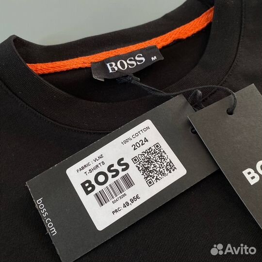 Футболка hugo boss черная