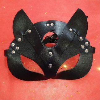 Маска Кошка эко-кожа