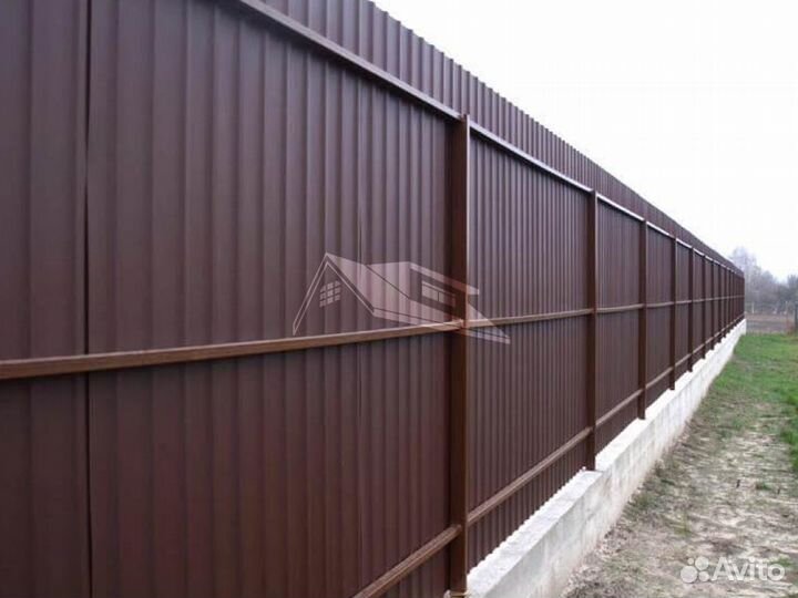 Установка монтаж забора под ключ