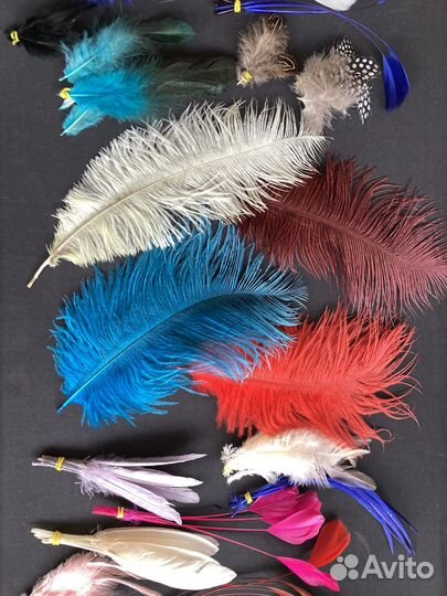 Декоративные перья для рукоделия