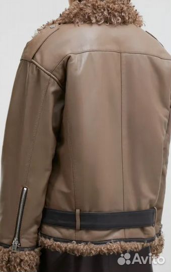 Куртка кожаная женская утепленная