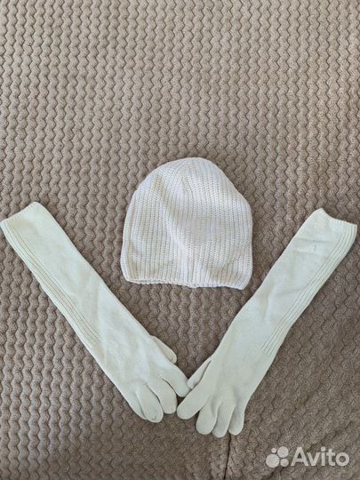 Шапка и перчатки gulliver для девочки