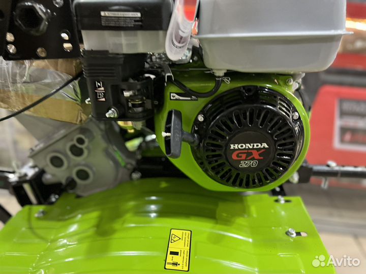 Мотоблок Honda GX270 + Поворотный плуг