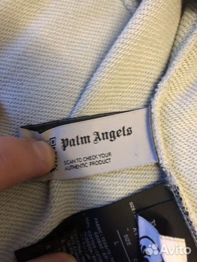 Зип худи palm angels reverse logo-print