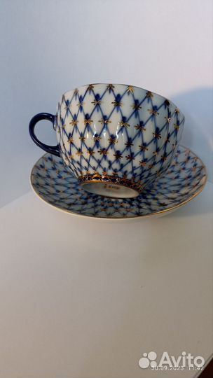 Известный чайный сервиз лфз кобальтовая сетка