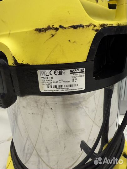 Пылесос Karcher wd 3 P S