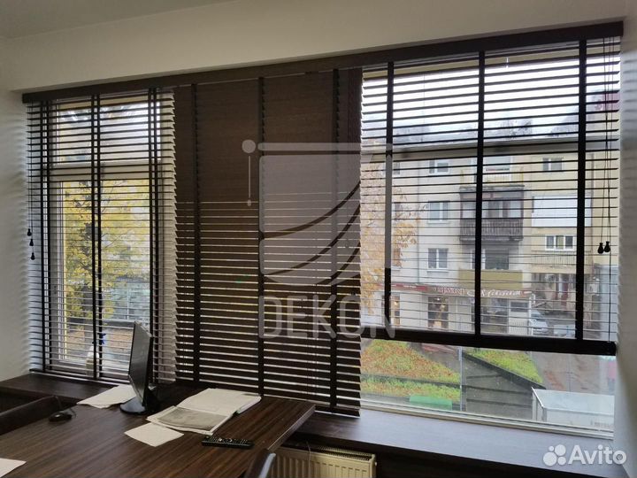Деревянные жалюзи с замером и установкой