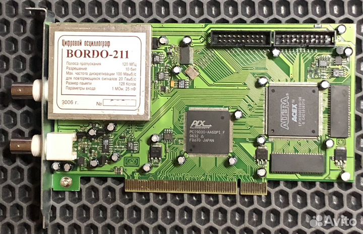 Осцилограф на pci шине bordo-211