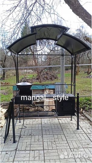 Мангал с крышей