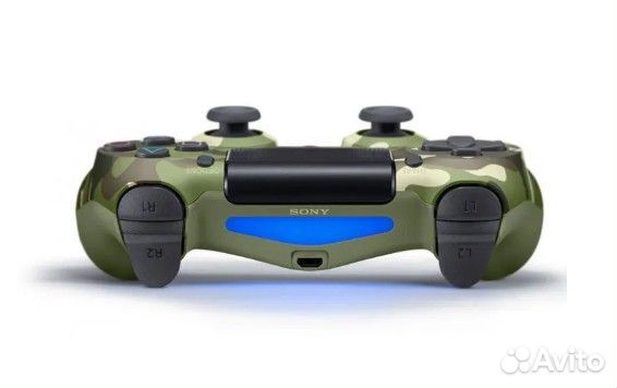 Геймпад беспроводной для PS4, Камуфляж зеленый