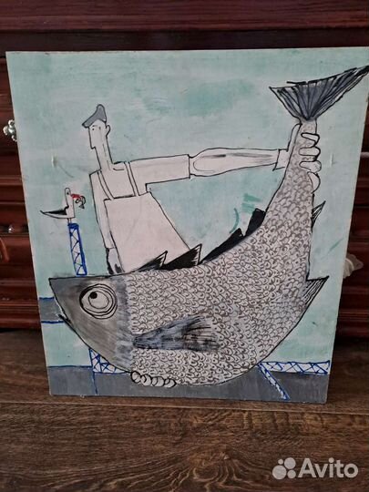 Картина,Цветы и фрукты,двп