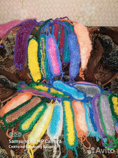 Мочалки вязанные