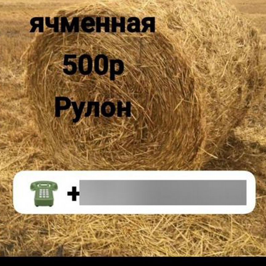 Солома в рулонах