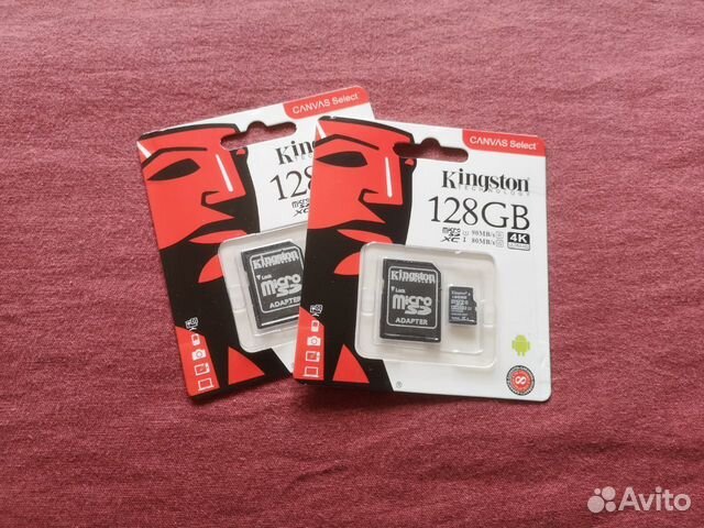 Флешка Kingston флеш карта 128gb Micro SD