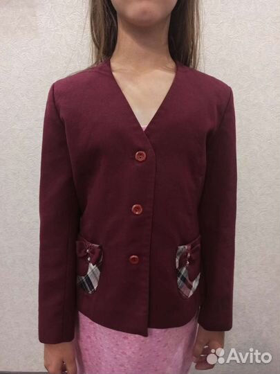 Пиджак школьный 134-140