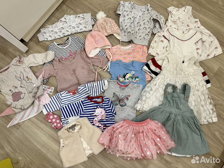 Вещи пакетом на девочку от 3 до 6 мес