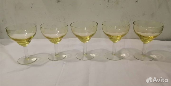 Рюмки, стопки, цветное стекло СССР