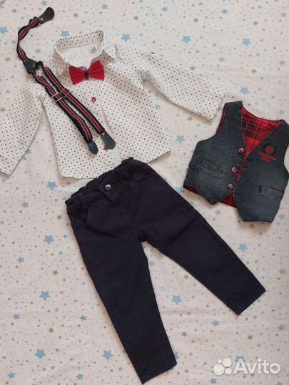 Костюм тройка для мальчика 92 размер
