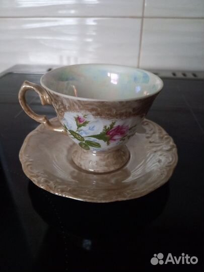 Чайная пара фарфор новая