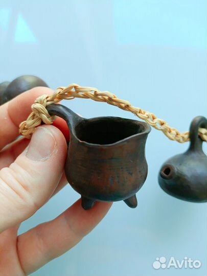 Глиняные горшочки сувенир