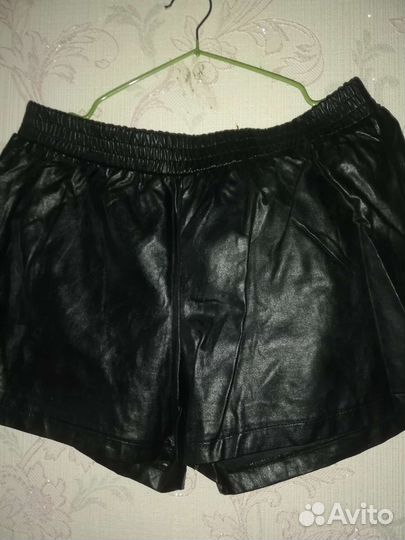 Шорты эко кожа