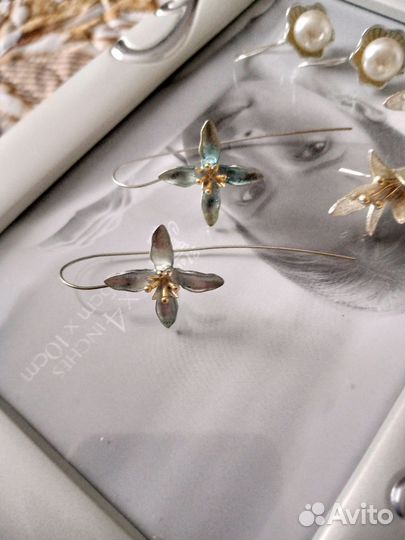 Серьги серебряные