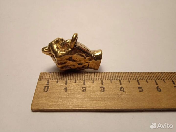 Брелок Дуля, латунь