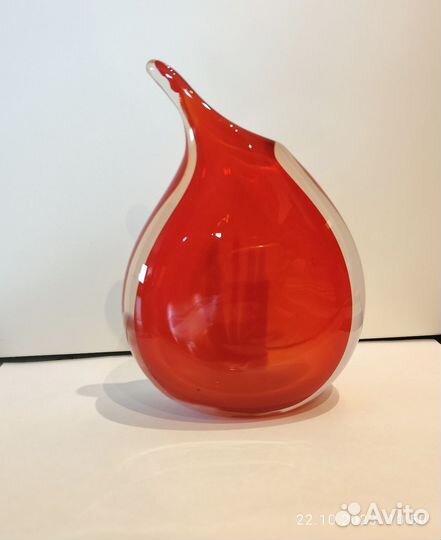 Ваза винтажная чешское стекло