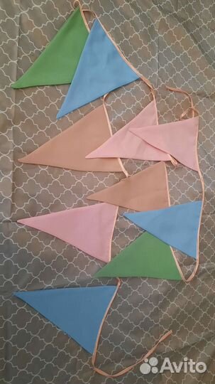 Флажки - гирлянда интерьерные