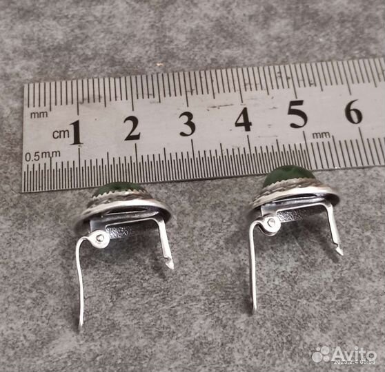 Серебряные серьги советские