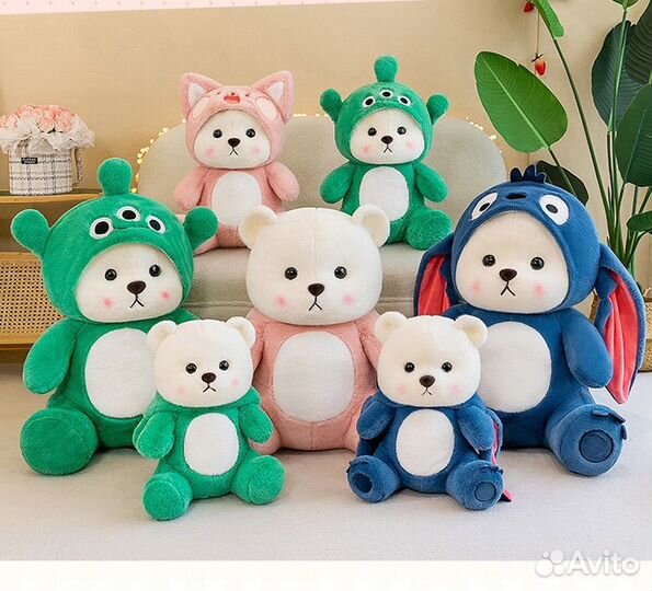 Мягкая игрушка с копюшоном стич