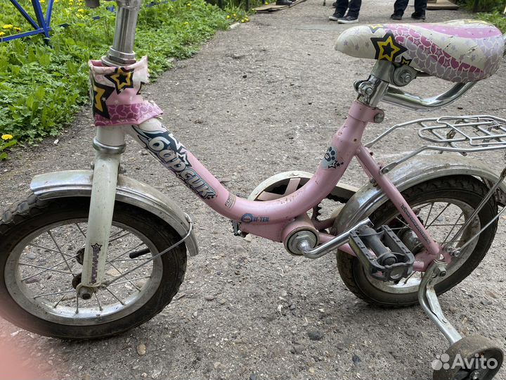 Детский велосипед с ручкой