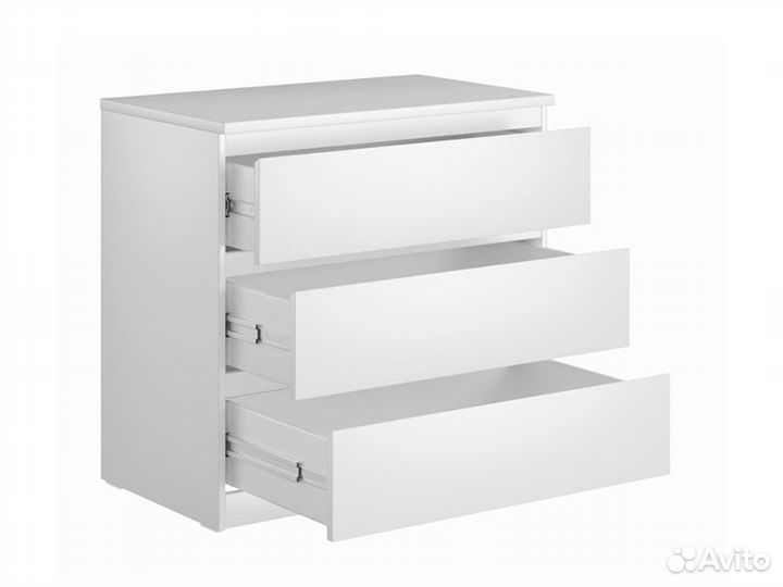 Мальта комод 3 ящика 80х76 Белый