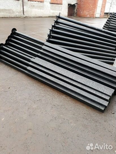 Заборные винтовые сваи