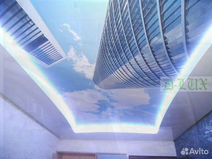 Потолок натяжной/монтаж