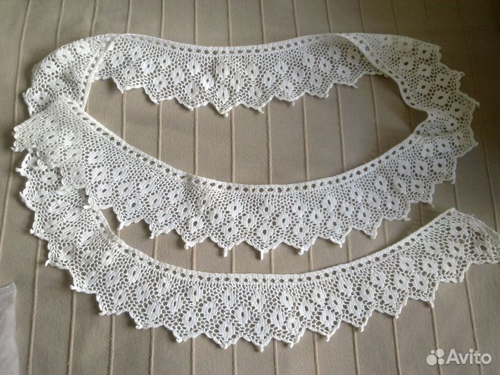 Подзор кроше вышивка декор винтаж СССР 1960-80