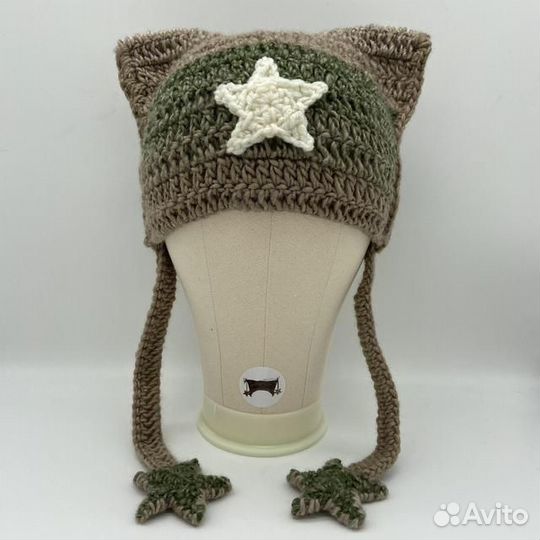 Шапка с ушками