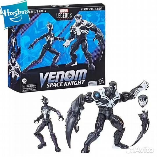 Фигурки Hasbro 6-дюймовая подвижная вселенная Marvel Legends Venom Fanatic Человек-паук и Веном