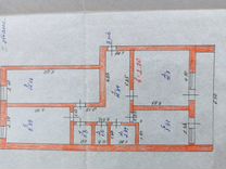 3-к. квартира, 64,5 м², 1/2 эт.