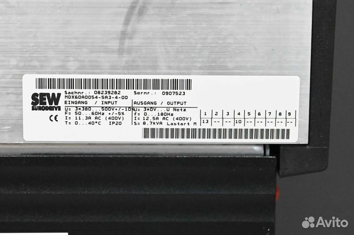 SEW MDX61B0055 DFE32B Частотник, новый, 1 шт