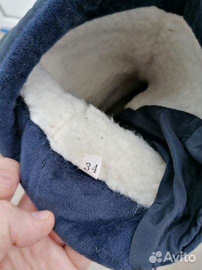 Сапоги зимние для девочки (дутики) 34