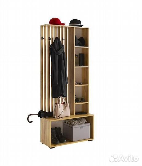 Прихожая Бери дуб крафт золотой / графит