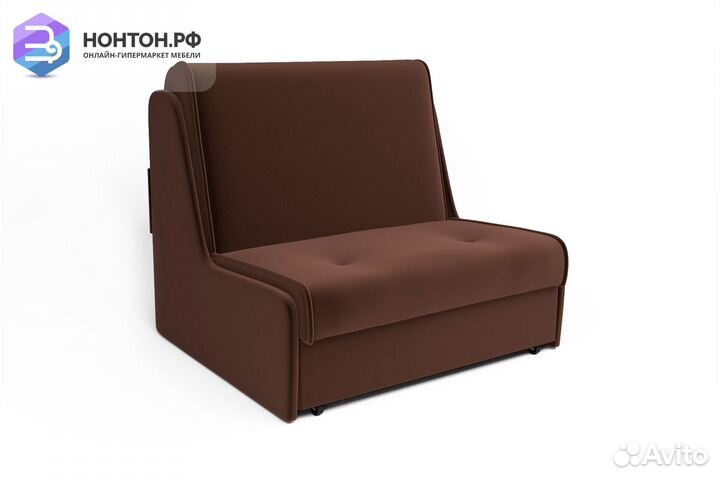 Диван аккордеон №2 микровелюр коричневый