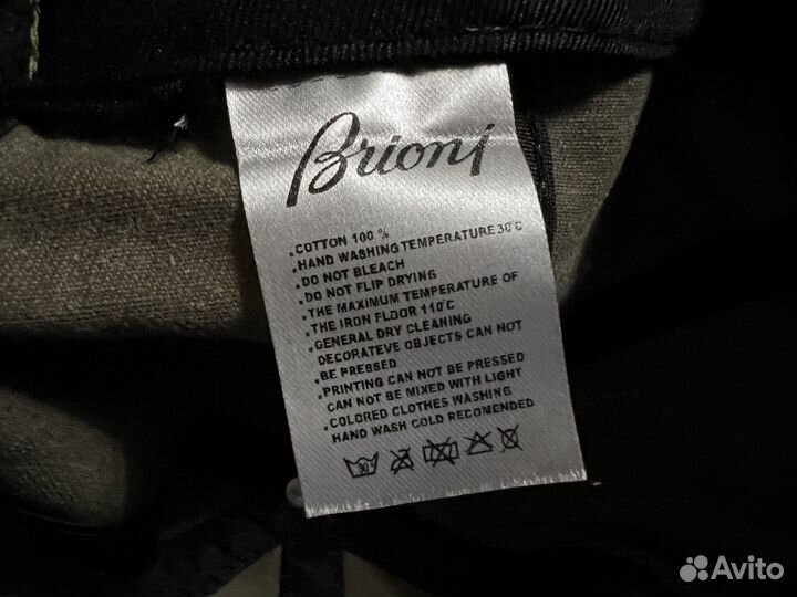 Летняя бейсболка Brioni олива