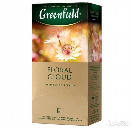 Чай Гринфилд Floral Cloud Зеленый 25 пакетиков