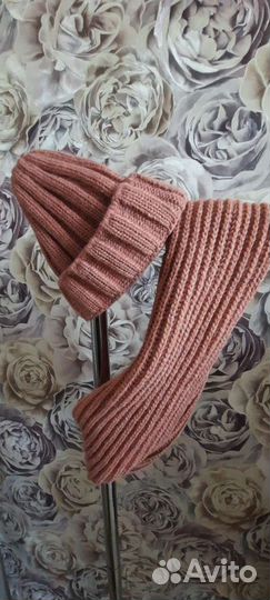 Комплект шапка и снуд