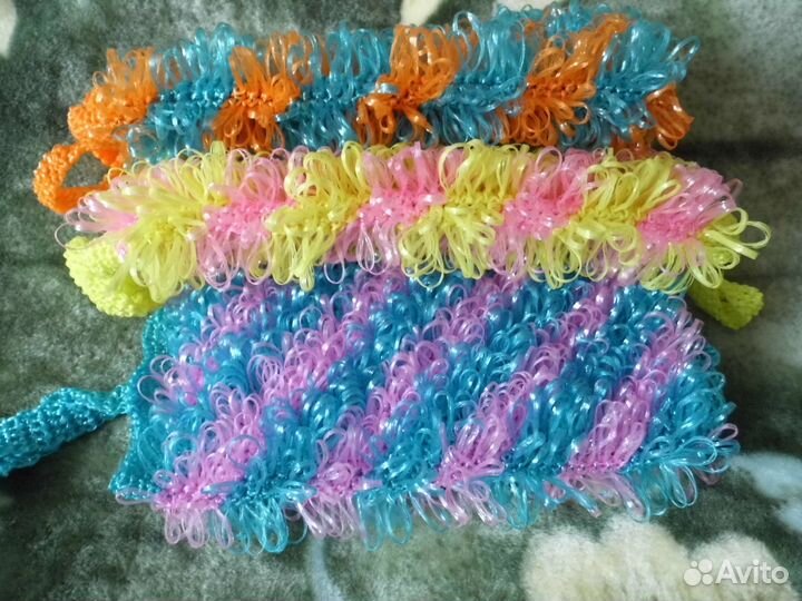 Мочалки ручной вязки