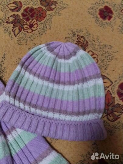 Комплект шапка, шарф