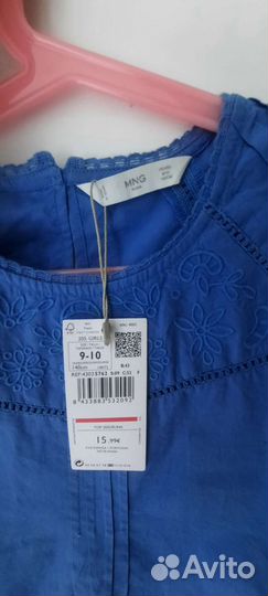 Топ блузка для девочки Mango kids 134/140