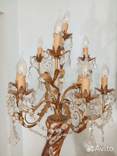 Напольный светильник Мавр, винтаж Италия